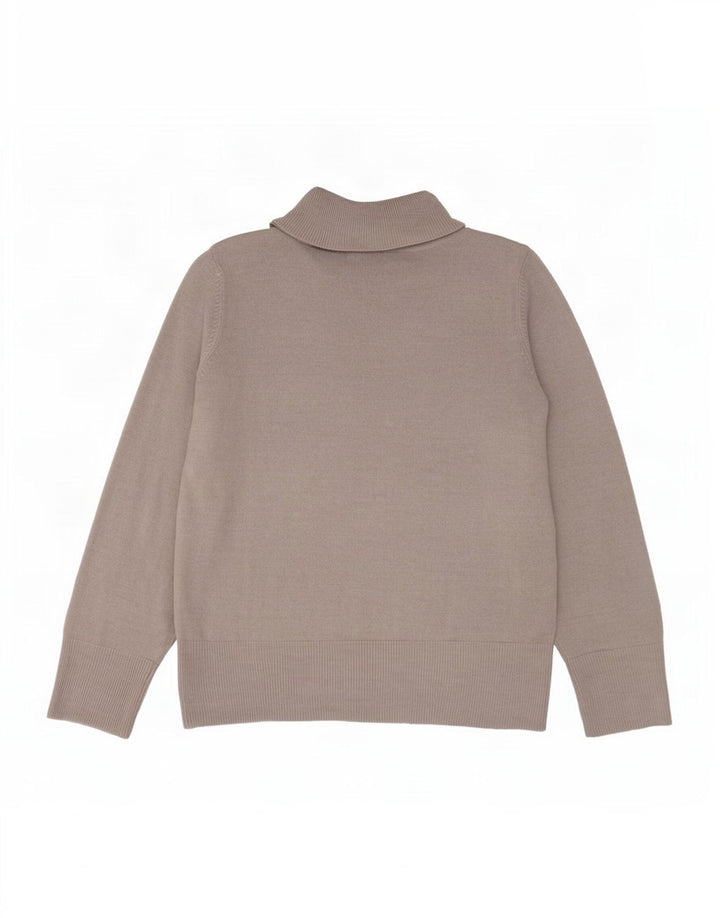 Marks & Spencer Dame Rullehalstrøje UK 12 Medium Grå