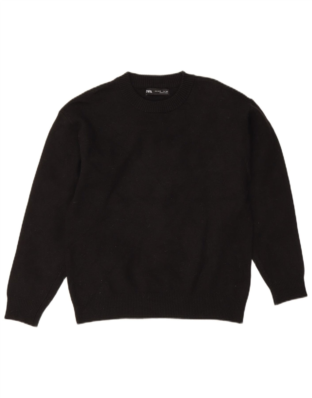 Zara drenge sweater med rund hals 9-10 år sort
