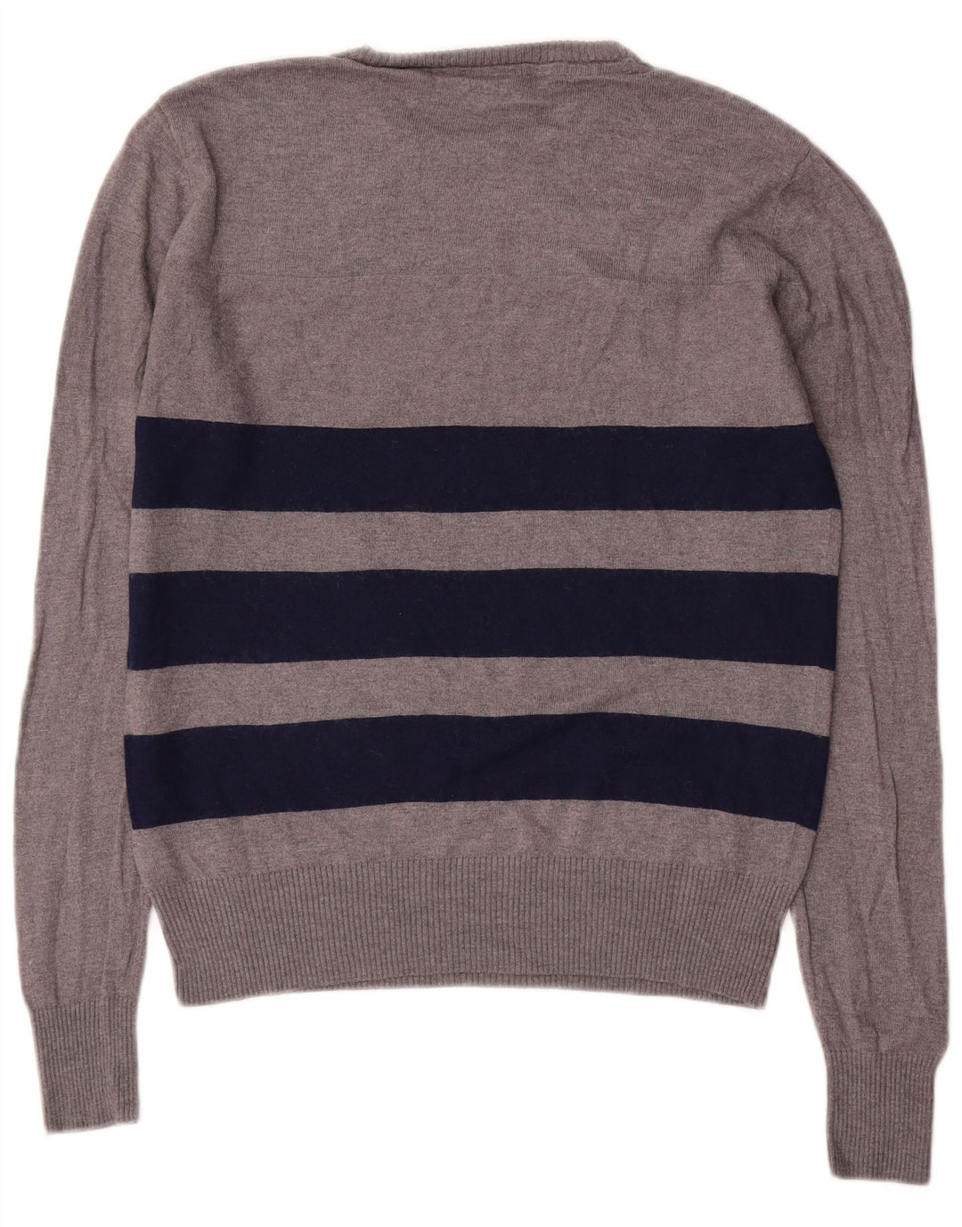 Fila dame sweater med rund hals DK 16 Stor grå stribet uld