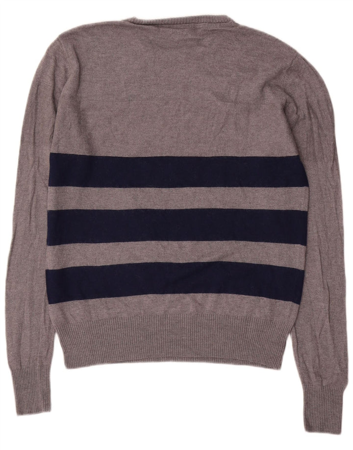 Fila dame sweater med rund hals DK 16 Stor grå stribet uld