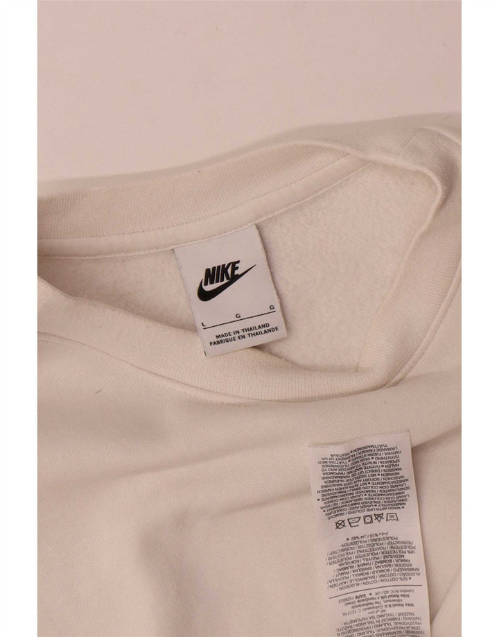 Nike Sweatshirt til mænd, stor hvid bomuld