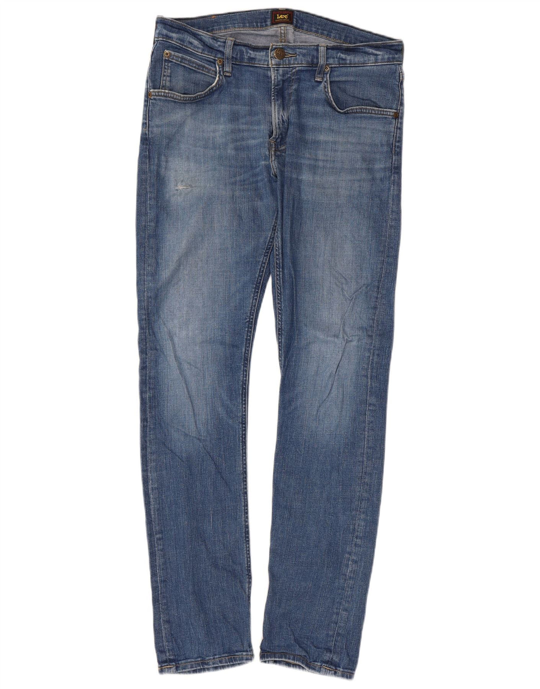 Lee Herre Luke Slim Jeans W30 L32 Blå Bomuld