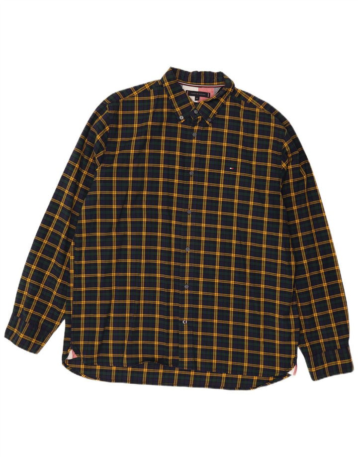 Tommy Hilfiger Herre Regular Fit skjorte 2XL flerfarvet ternet bomuld