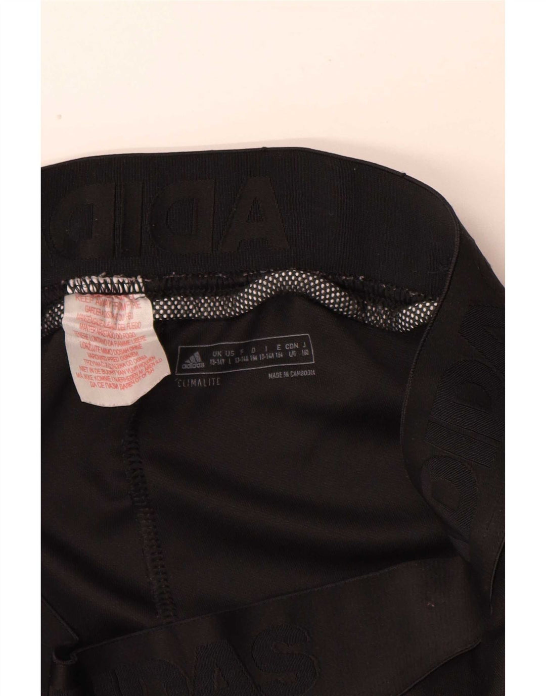 Adidas piger Climalite træningsdragt bukser 13-14 år sort polyester
