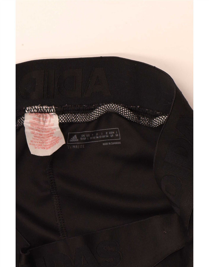 Adidas piger Climalite træningsdragt bukser 13-14 år sort polyester