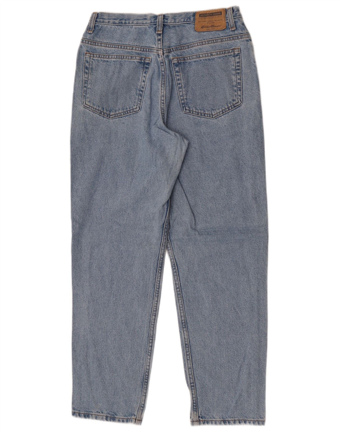Eddie Bauer Dame Petite Straight Jeans Large W30 L28 Blå Bomuld