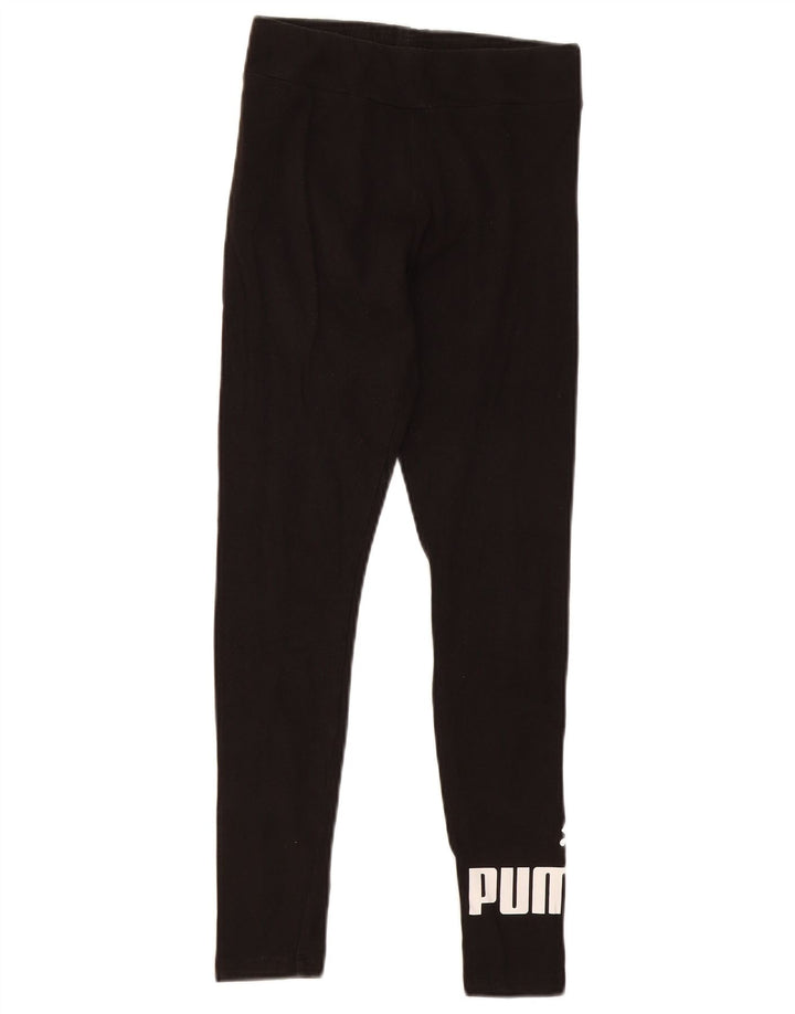 Puma Grafiske Leggings til kvinder UK 8 Lille Sort