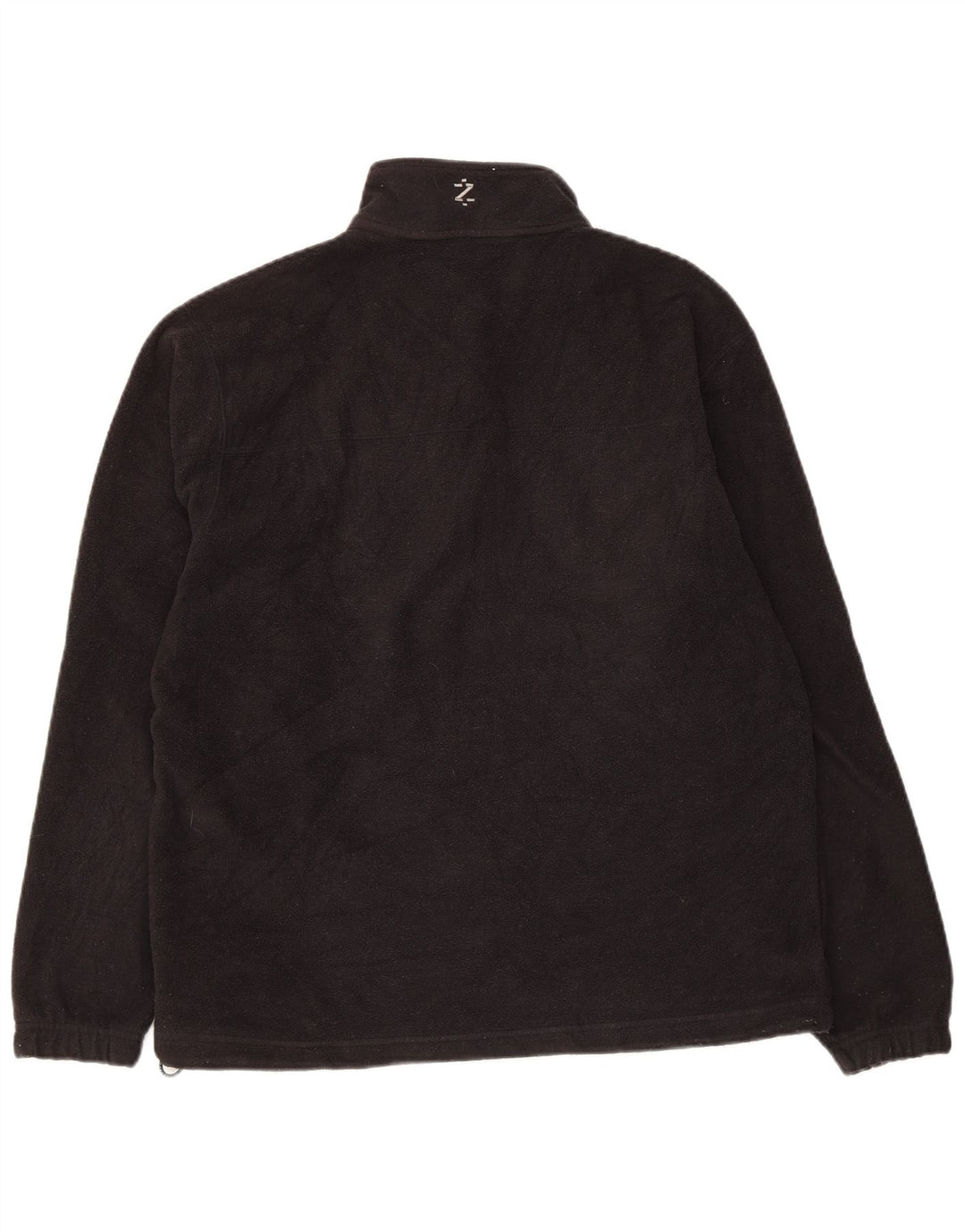 Izod Herre grafisk lynlås hals Fleece Jumper Medium Sort Polyester