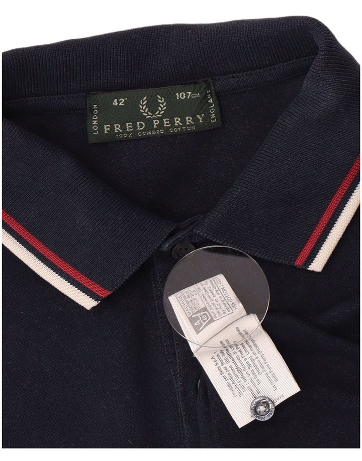 Fred Perry Herre poloshirt Medium marineblå bomuld