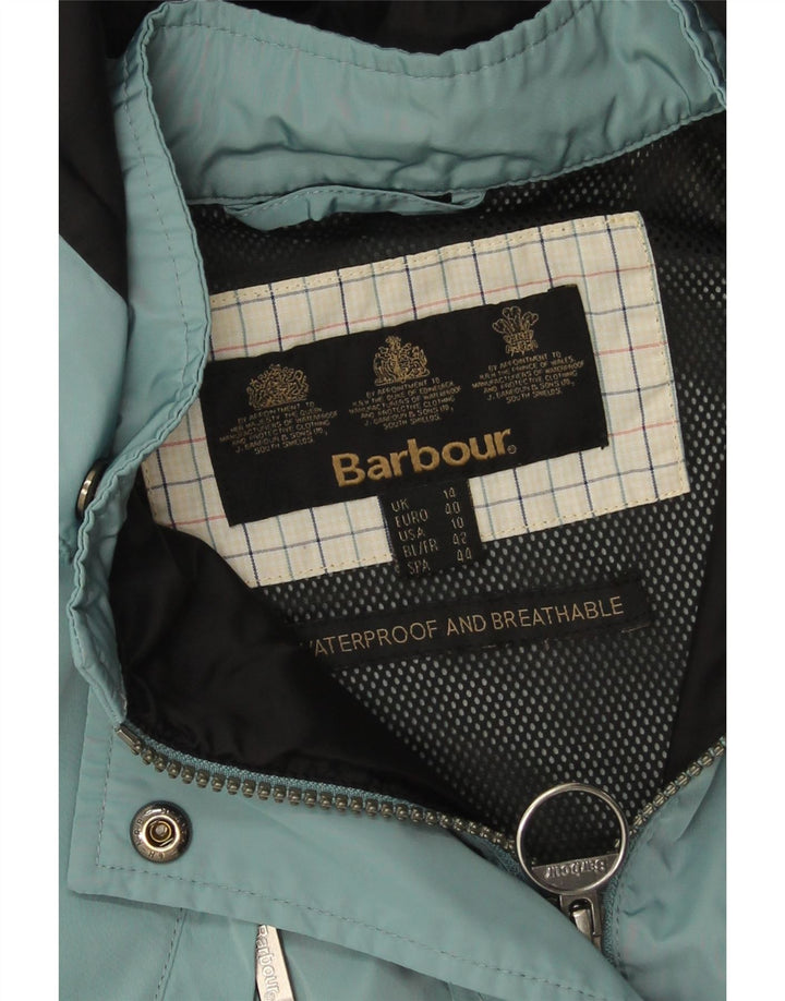Barbour Regnjakke med hætte til kvinder UK 14 Large Blue
