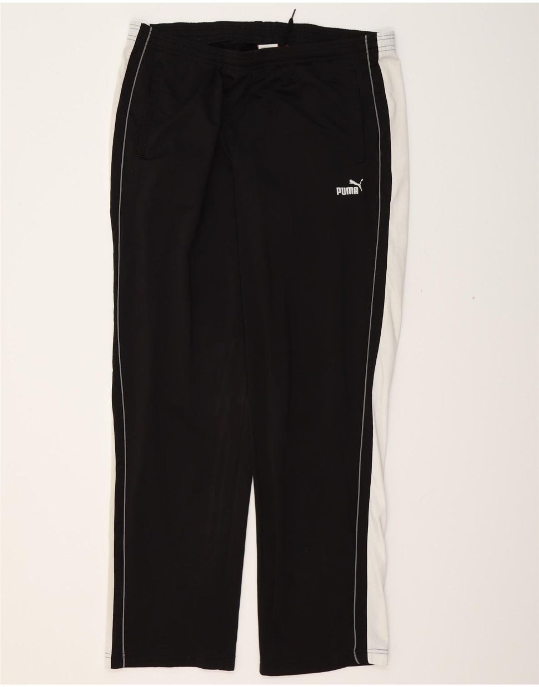 PUMA Mens Tracksuit Trousers 2XL Black Colourblock Polyester