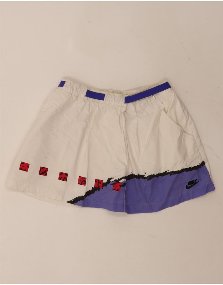Nike Womens Skirt Medium W28  White Colourblock Cotton