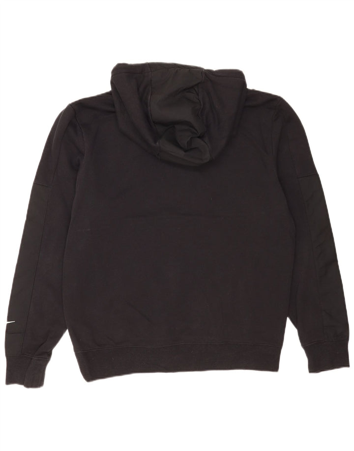 Nike Herre grafisk Regular Fit Hoodie Jumper Lille sort bomuld