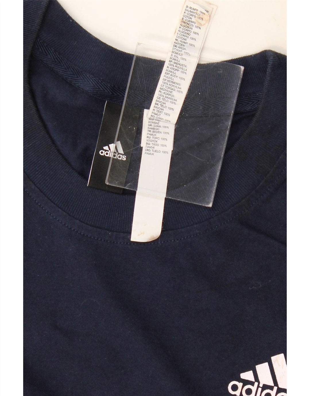 ADIDAS T-shirt top til mænd Stor marineblå bomuld