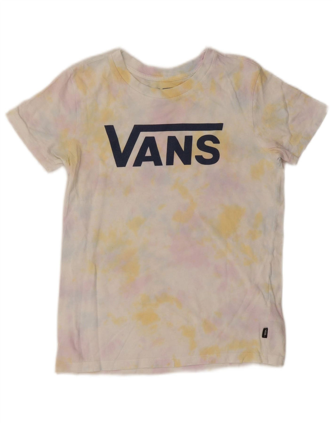 VANS Grafisk T-shirt top til kvinder UK 6 XS Multifarvet Tie Dye Bomuld