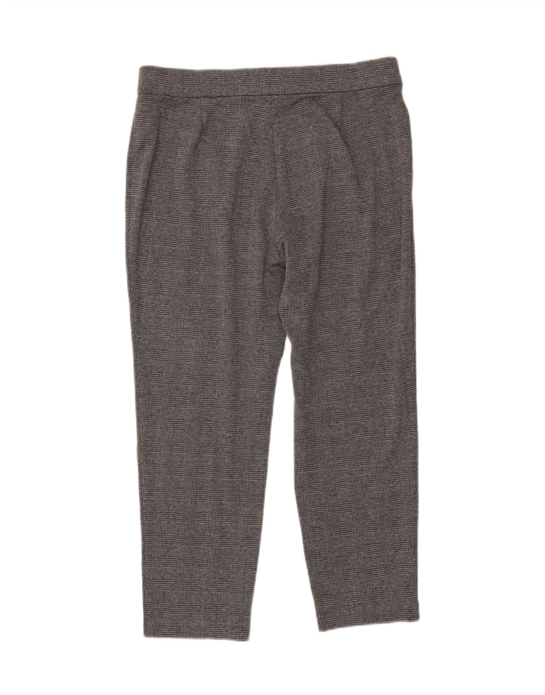 MARKS & SPENCER Womens Casual Trousers UK 16 Large W34 L24 Grey Check Vintage Marks & Spencer and Second-Hand Marks & Spencer from Messina Hembry 