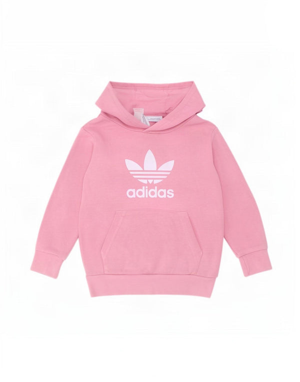 Adidas Grafisk hættetrøje til piger 2-3 år Pink Bomuld
