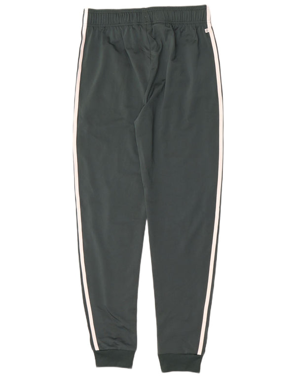 Adidas Drenge Træningsdragt Bukser Joggers 15-16 År Grøn Polyester