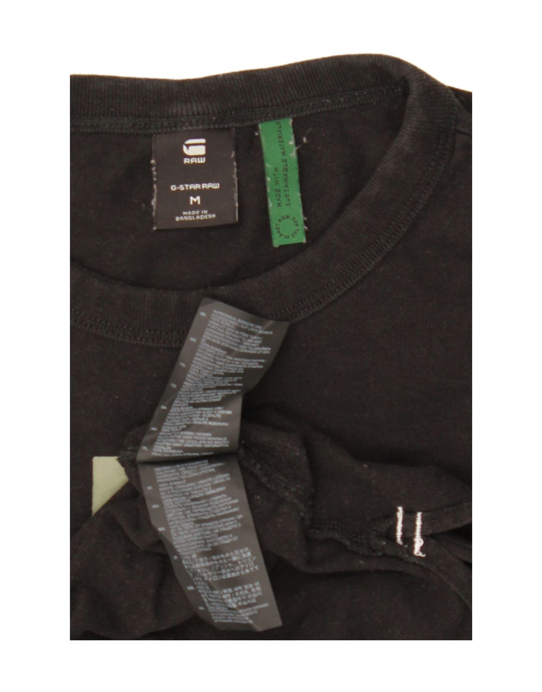 G-STAR Herre grafisk T-shirt Top Medium Sort Bomuld