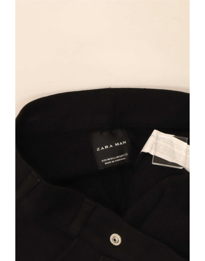 Zara Herre Chino Shorts Medium W31 Sort Bomuld