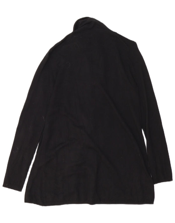 Zara Womens Open Cardigan Sweater UK 12 Medium Black
