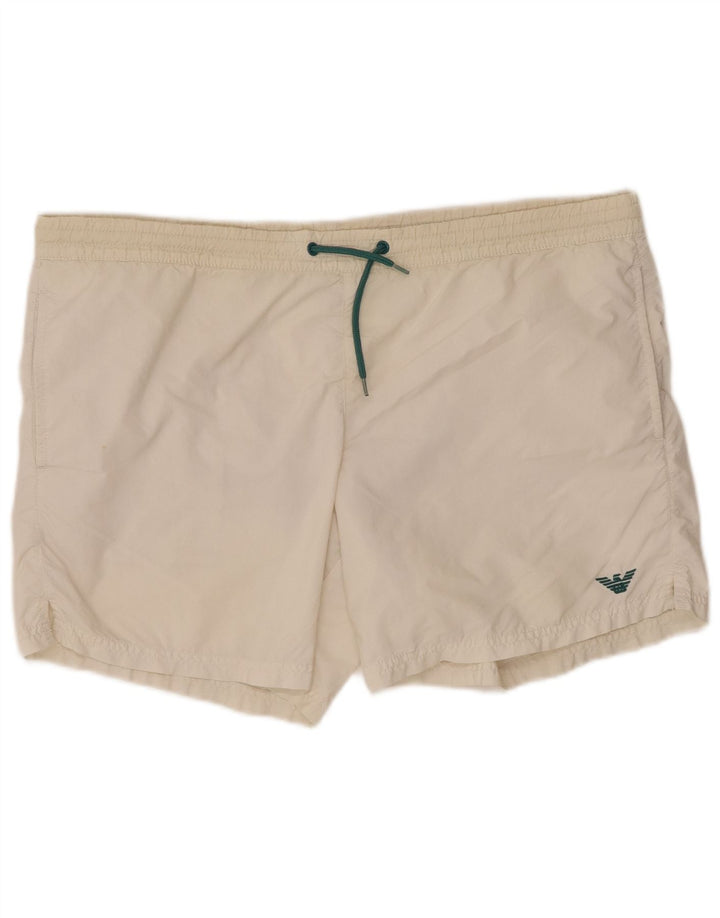 Emporio Armani Badeshorts til mænd IT 48 Medium Hvid Polyamid