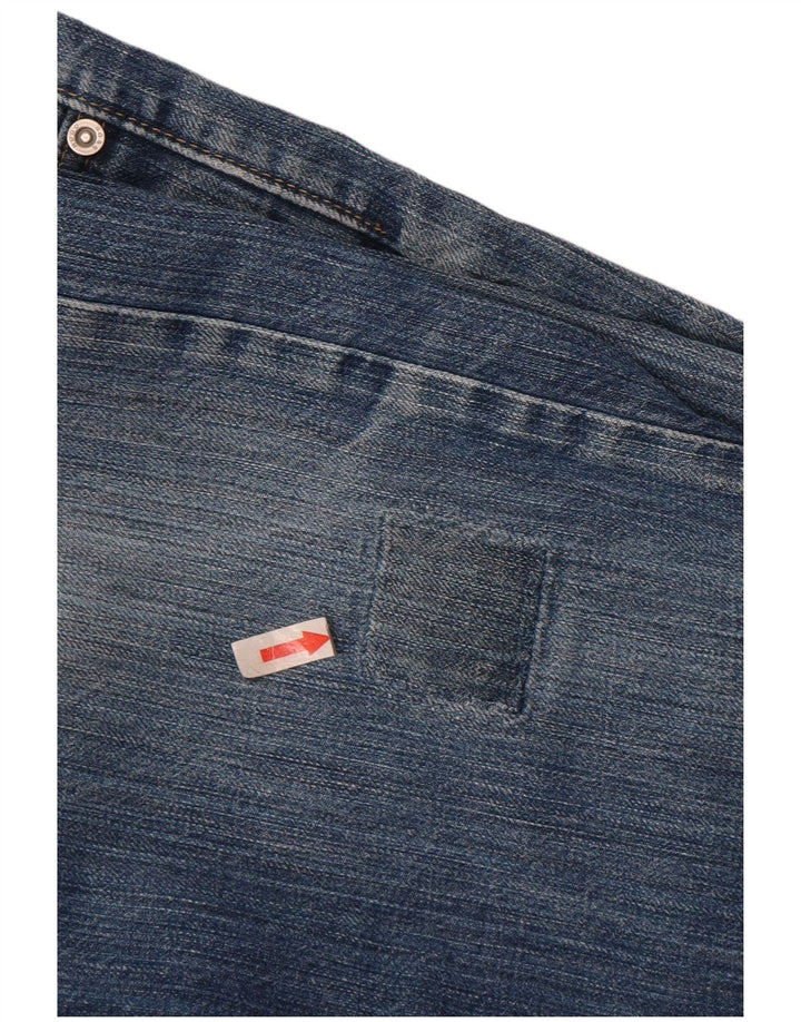 Hugo Boss Straight Jeans til mænd W33 L32 blå bomuld