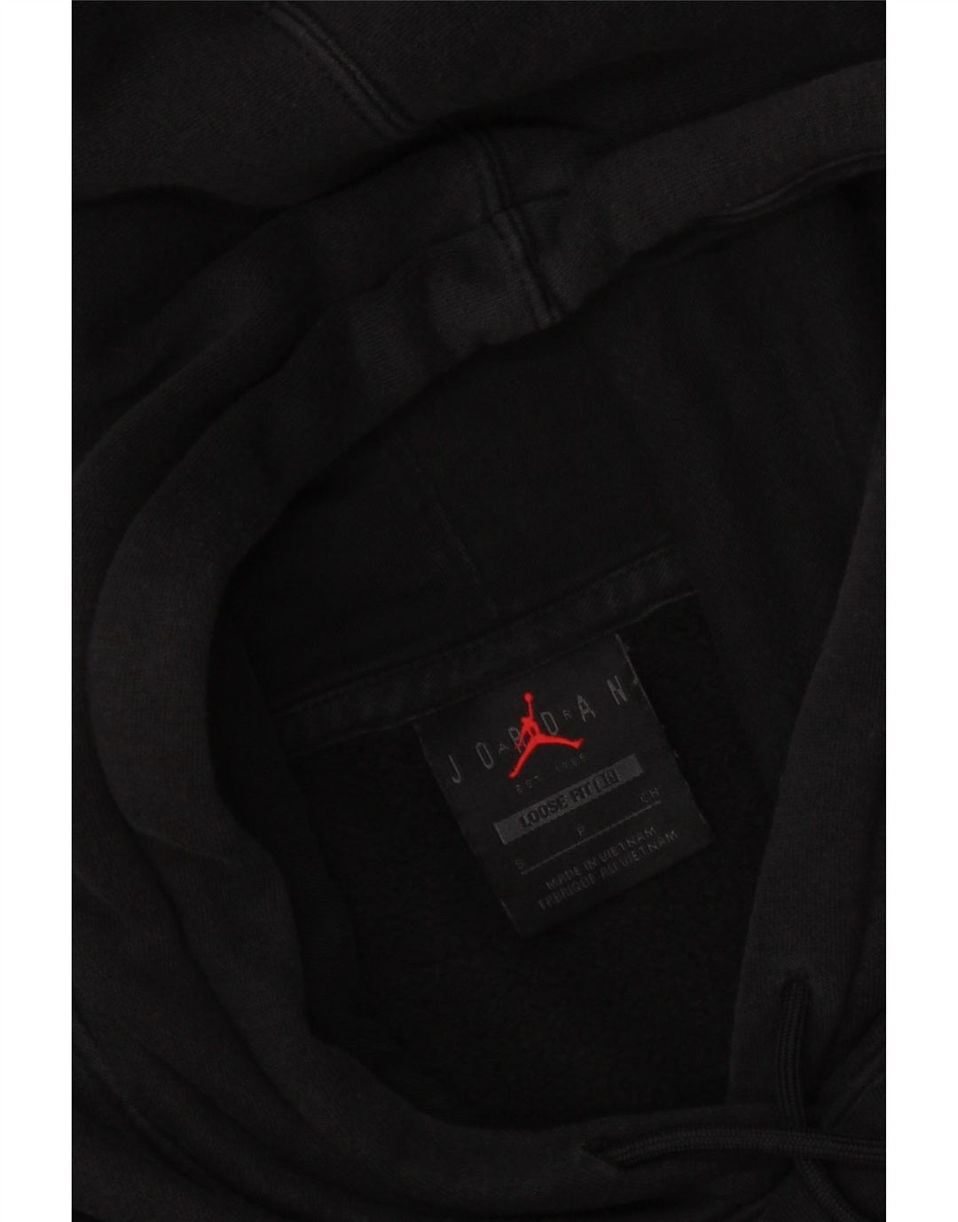 Jordan Dame Crop Oversized Hoodie Jumper UK 10 Small Black