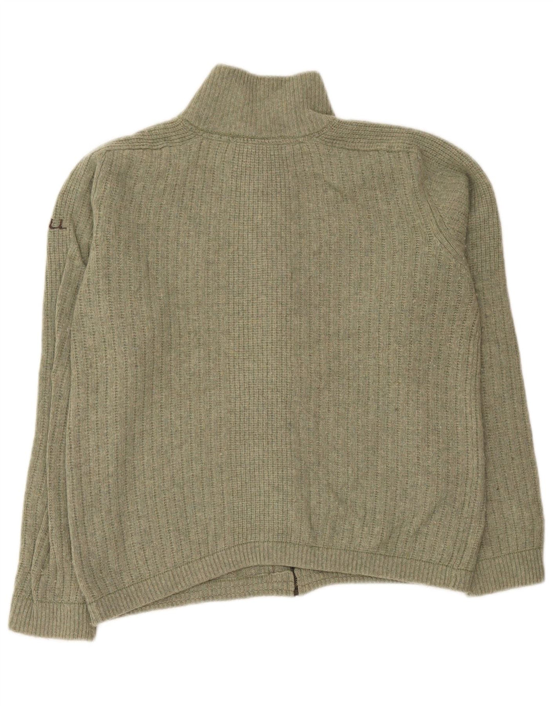 O'Neill Herre cardigan sweater med fuld lynlås Stor Khaki Wool