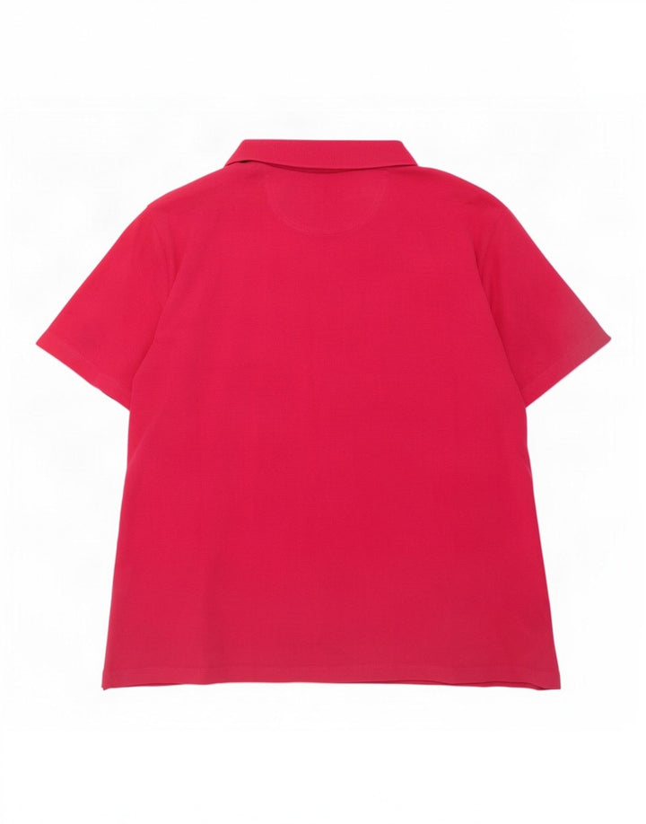 Jack Wolfskin Dame Polo Shirt UK 18 XL Pink Polyester