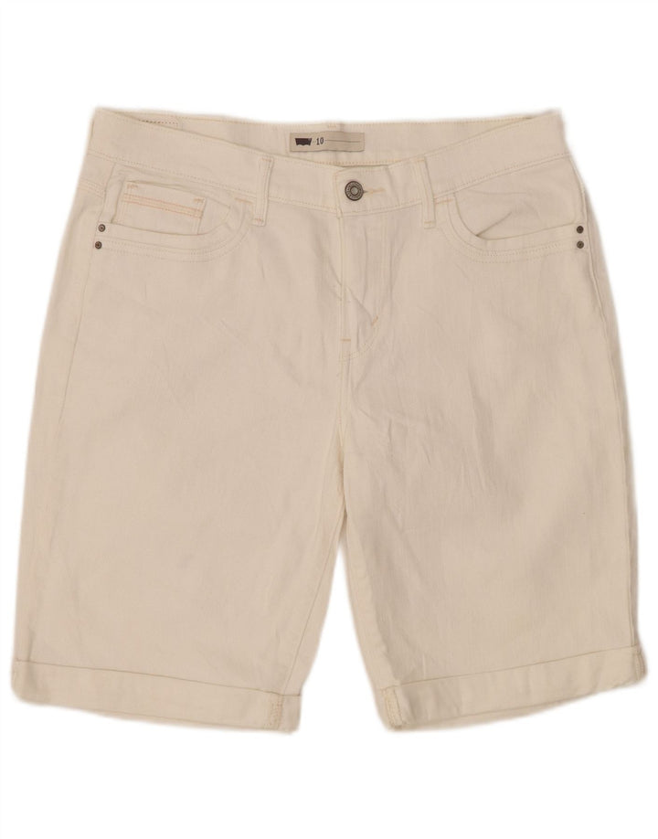 Levi's denimshorts til kvinder US 10 Large W30 Off White