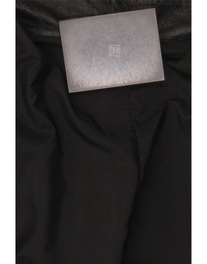 Vintage herre læderjakke UK 44 2XL Sort