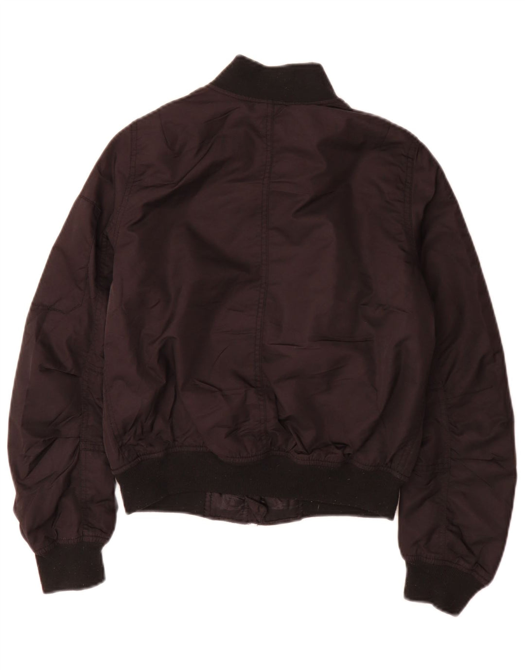Topshop oversized bomberjakke til kvinder UK 6 XS Sort polyester