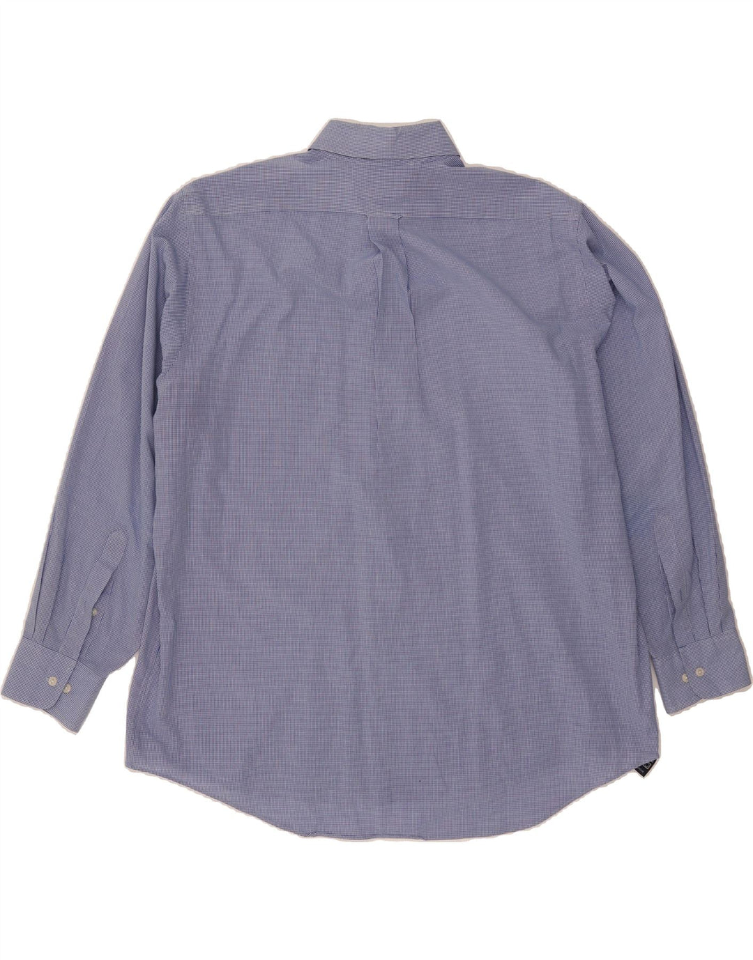 IZOD Mens Shirt Size 17 1/2 34/35 XL Blue Gingham Cotton Vintage Izod and Second-Hand Izod from Messina Hembry 