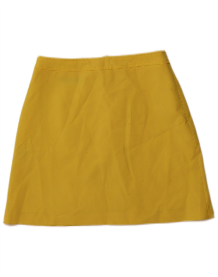 STEFANEL Womens Mini Skirt IT 38 XS W27 Yellow Polyester