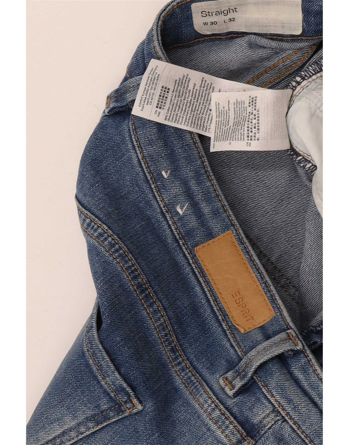 Esprit Dame Straight Jeans W30 L32 Blå Bomuld