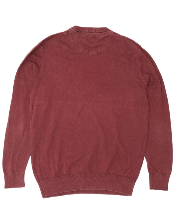 TIMBERLAND Herre sweater med rund hals, medium Bourgogne bomuld