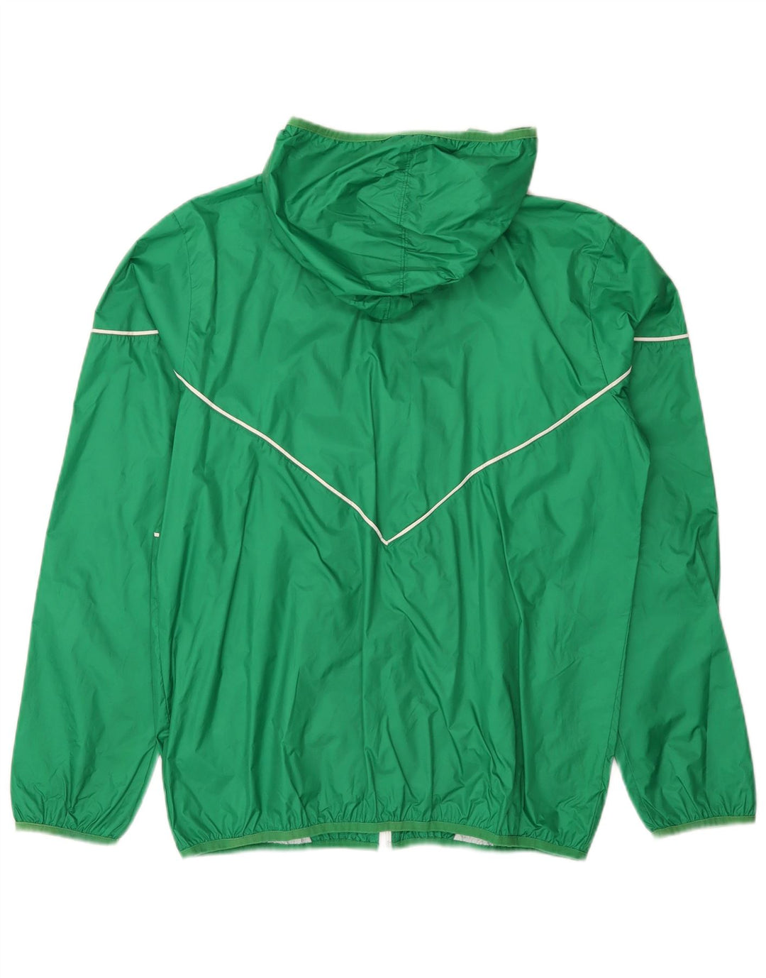 Adidas Regnjakke med hætte til mænd UK 38 Medium Green Nylon