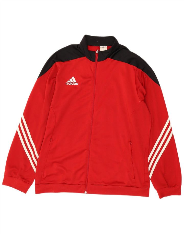 Adidas Træningsdragt til mænd Topjakke Medium Rød Colourblock Polyester