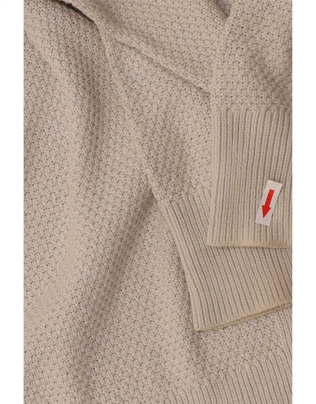 Gap Dame Oversized Cardigan Sweater UK 16 Stor Grå Bomuld
