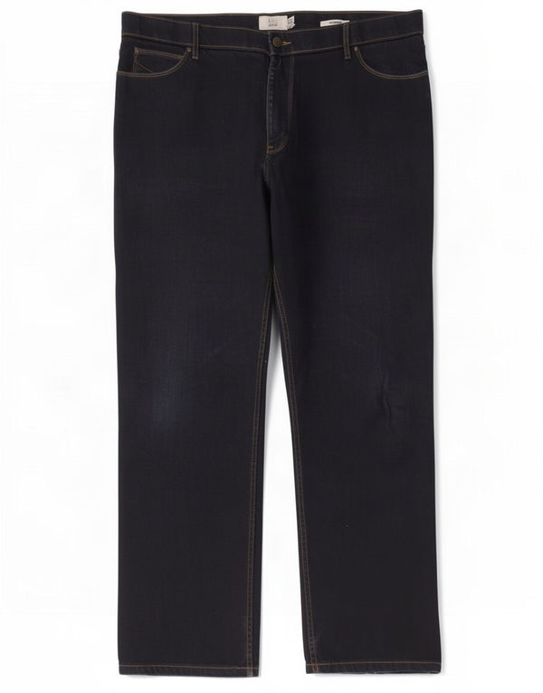 Marks & Spencer Mens Stormwear Regular Straight Jeans W40 L31 Navy Blue