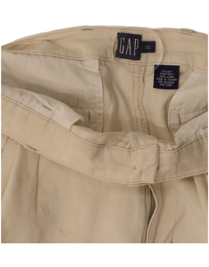 GAP Kvinders Pegged Chino Shorts W30 Medium White Linen