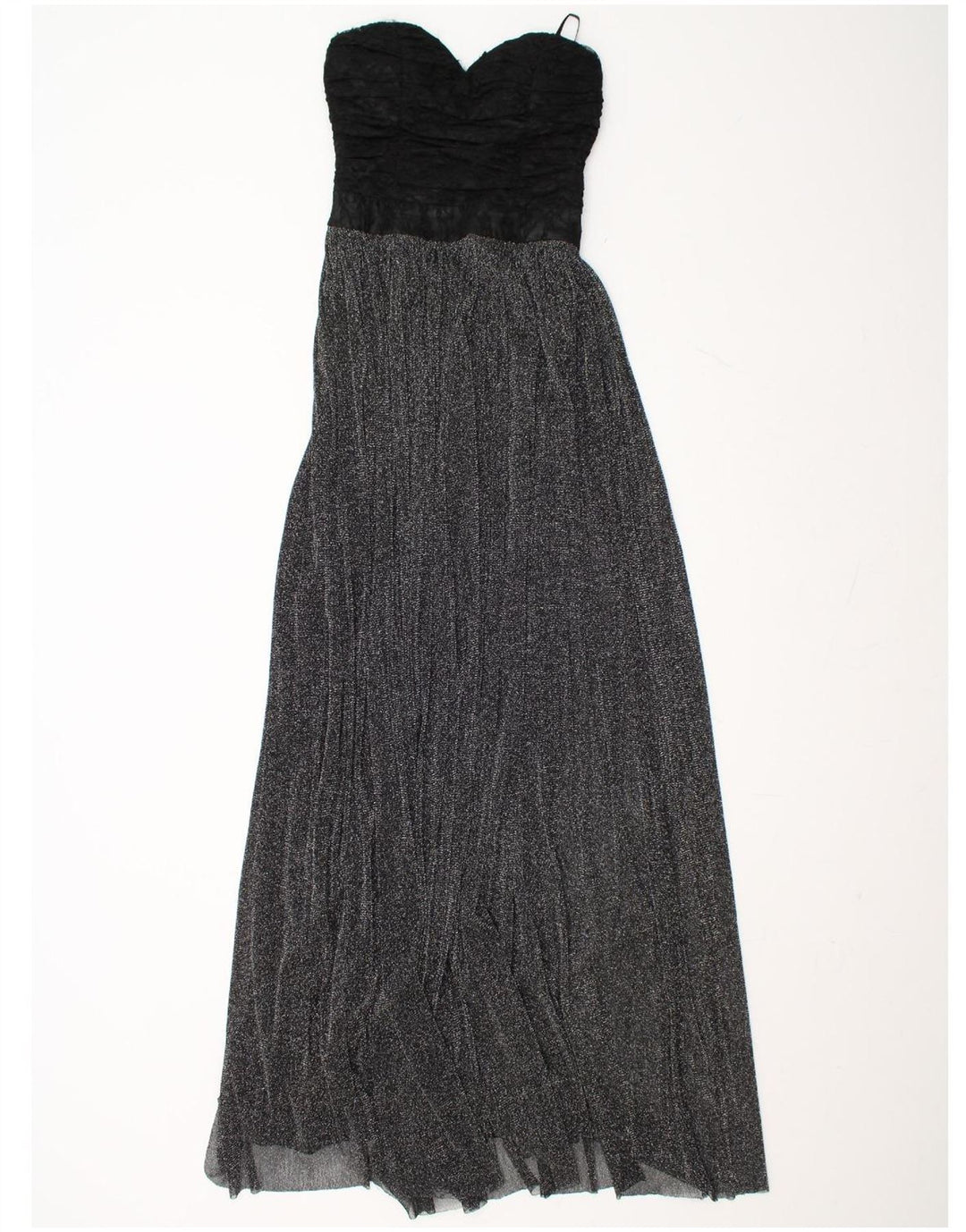 VINTAGE Womens Maxi Strapless Dress UK 6 XS  Black Polyamide Vintage Vintage and Second-Hand Vintage from Messina Hembry 