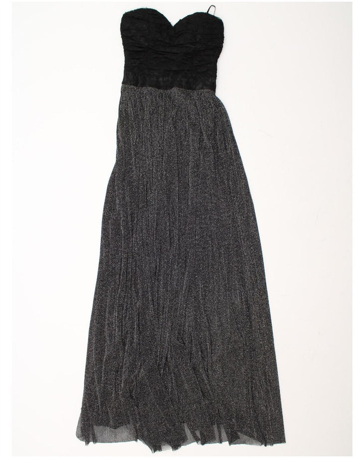 VINTAGE Womens Maxi Strapless Dress UK 6 XS  Black Polyamide Vintage Vintage and Second-Hand Vintage from Messina Hembry 