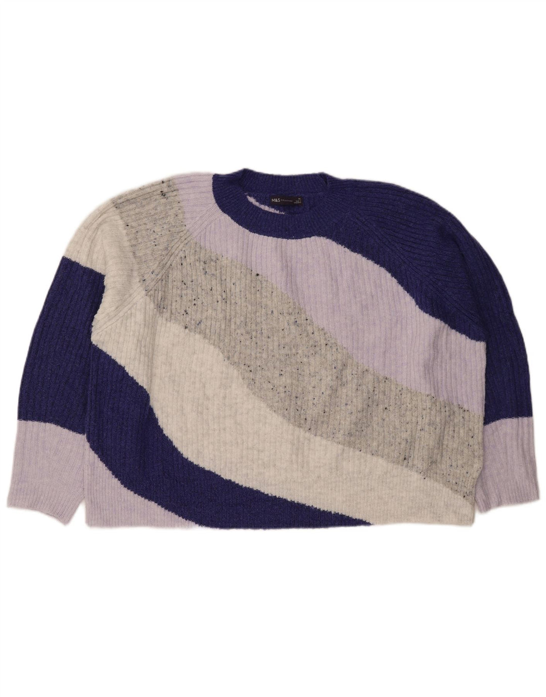 Marks & Spencer Dame sweater med rund hals DK 18 XL Flerfarvet