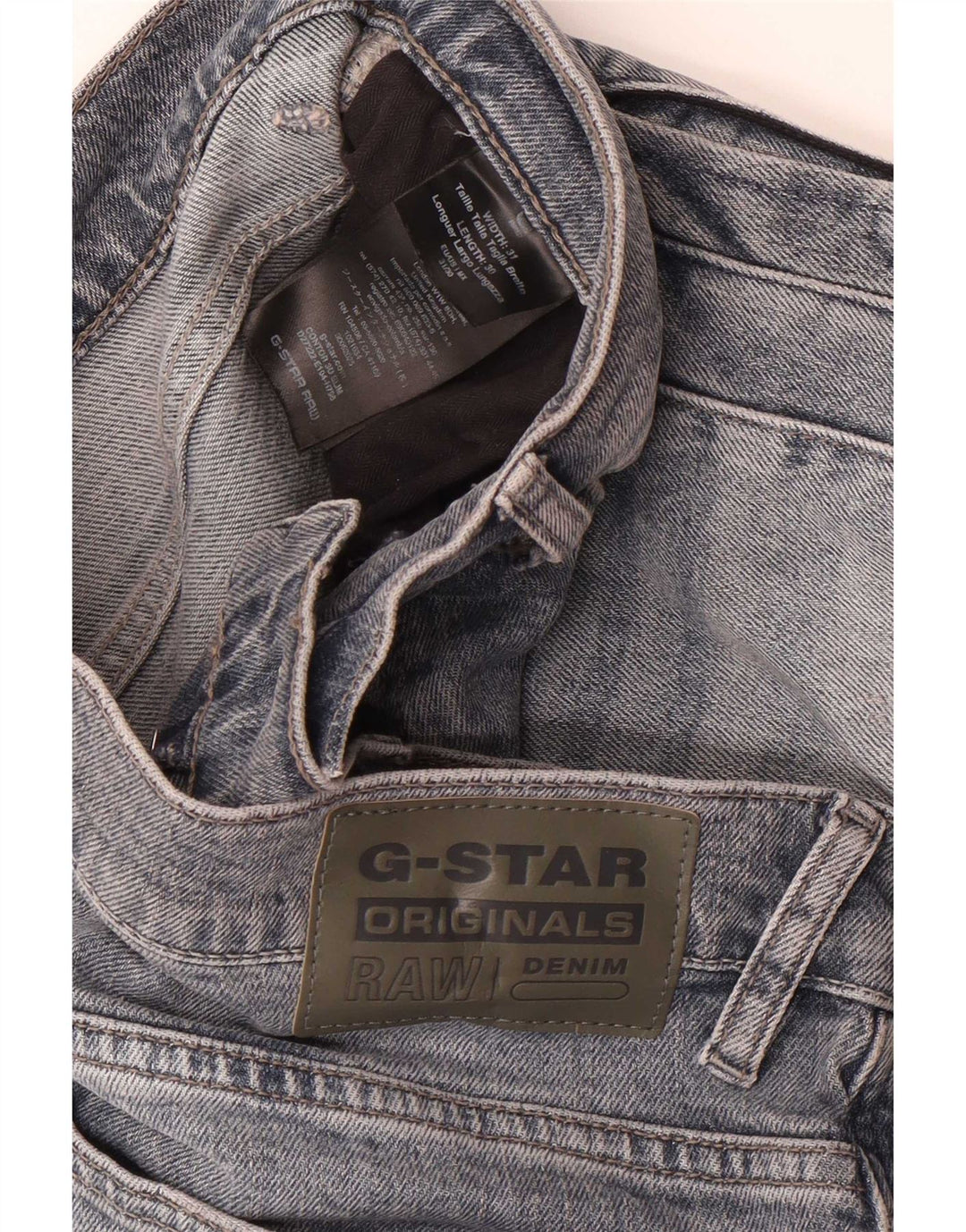 G-Star Straight Jeans til mænd W31 L30 Blå Bomuld