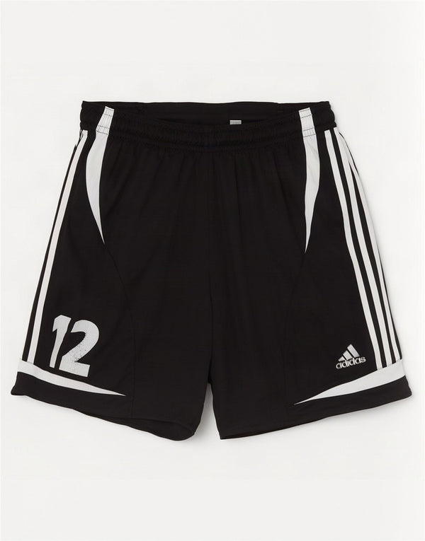 Adidas Herre grafiske sportsshorts Medium Sort Colourblock Polyester
