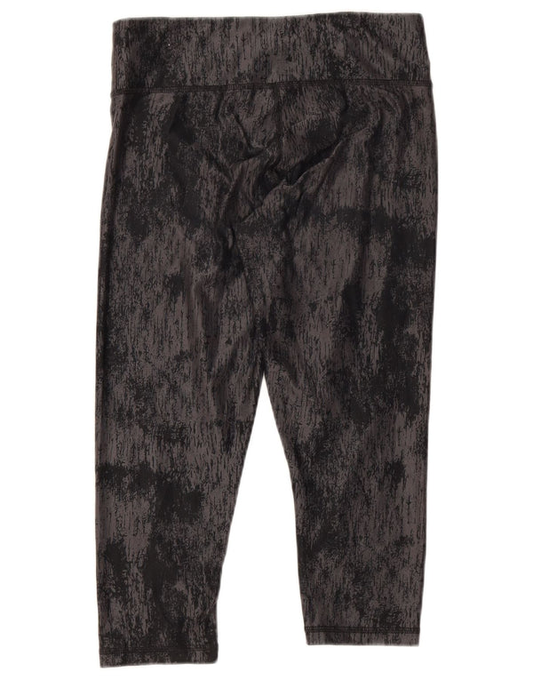 Puma Dame Capri Leggings UK 10 Small Black Tie Dye