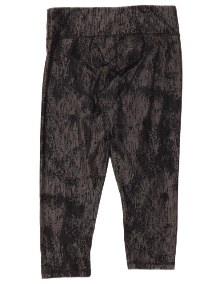 Puma Dame Capri Leggings UK 10 Small Black Tie Dye