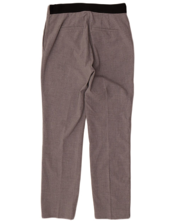 Zara Womens Slim Chino Trousers Large W30 L28 Grey Colourblock